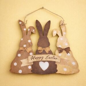 Easter Bunny Wall Hanging Decor